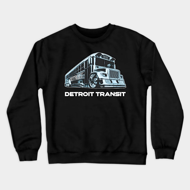 Detroit Transit Crewneck Sweatshirt by Blasé Splee Design : Detroit